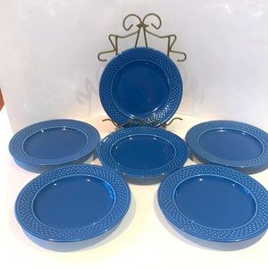 Genevieve Lethu, Grain de Riz, 1984 salad plates, set of 6